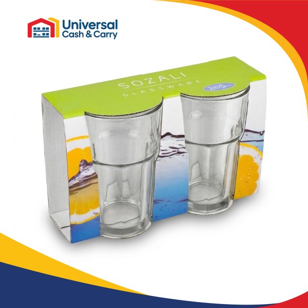 SZ Clear Glass Tumblers-2pk x 285 (10oz) - Image 2