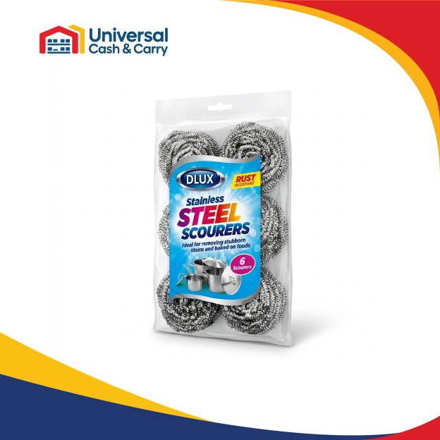 DL – 6pk Stainless-Steel Scourers 18gm - Image 2