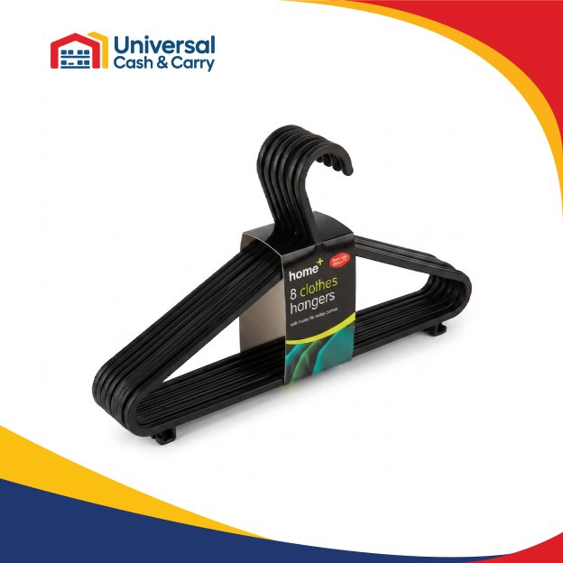 H+ 8pk Black Hangers - Image 2