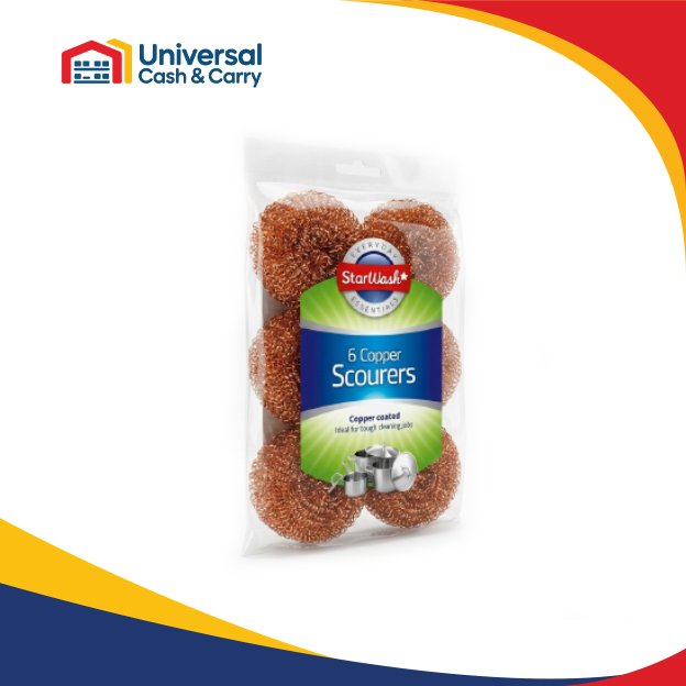 SW – 6pk Copper Steel Scourers - Image 2