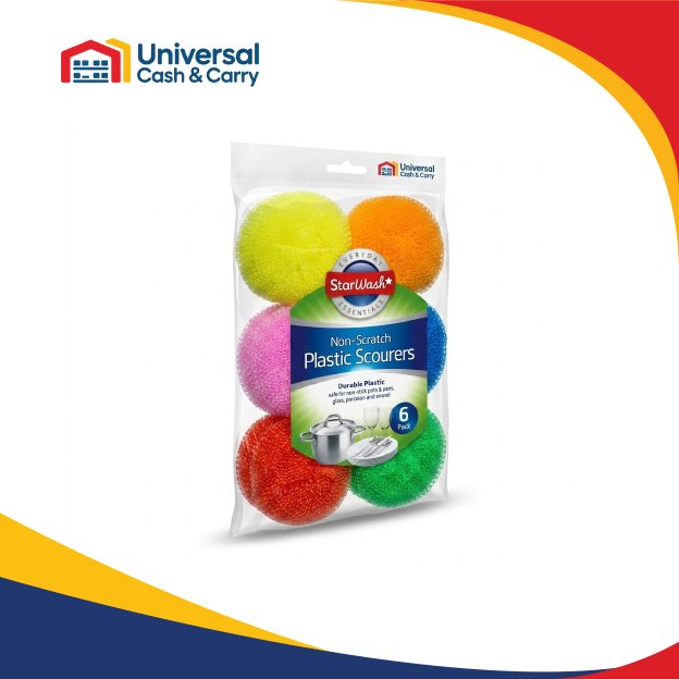 SW – 6pk Non Scratch Plastic Scourers - Image 2