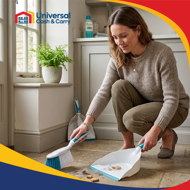 Pro Kleen – Dustpan & Brush – Rubber Lip - Image 2