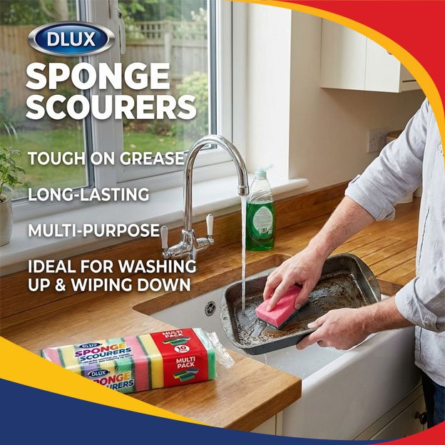 DL – 10pk Sponge Scourers - Image 3