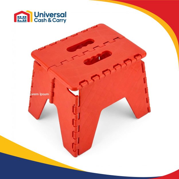 OSH – Folding Step Stool (RED ONLY) - Image 2