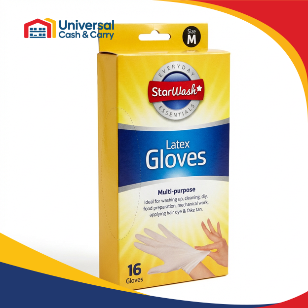 SW – 16pk Latex Gloves – Medium - Image 2