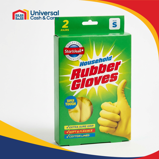 DL – 2 Pairs Latex Rubber Gloves – Small - Image 2