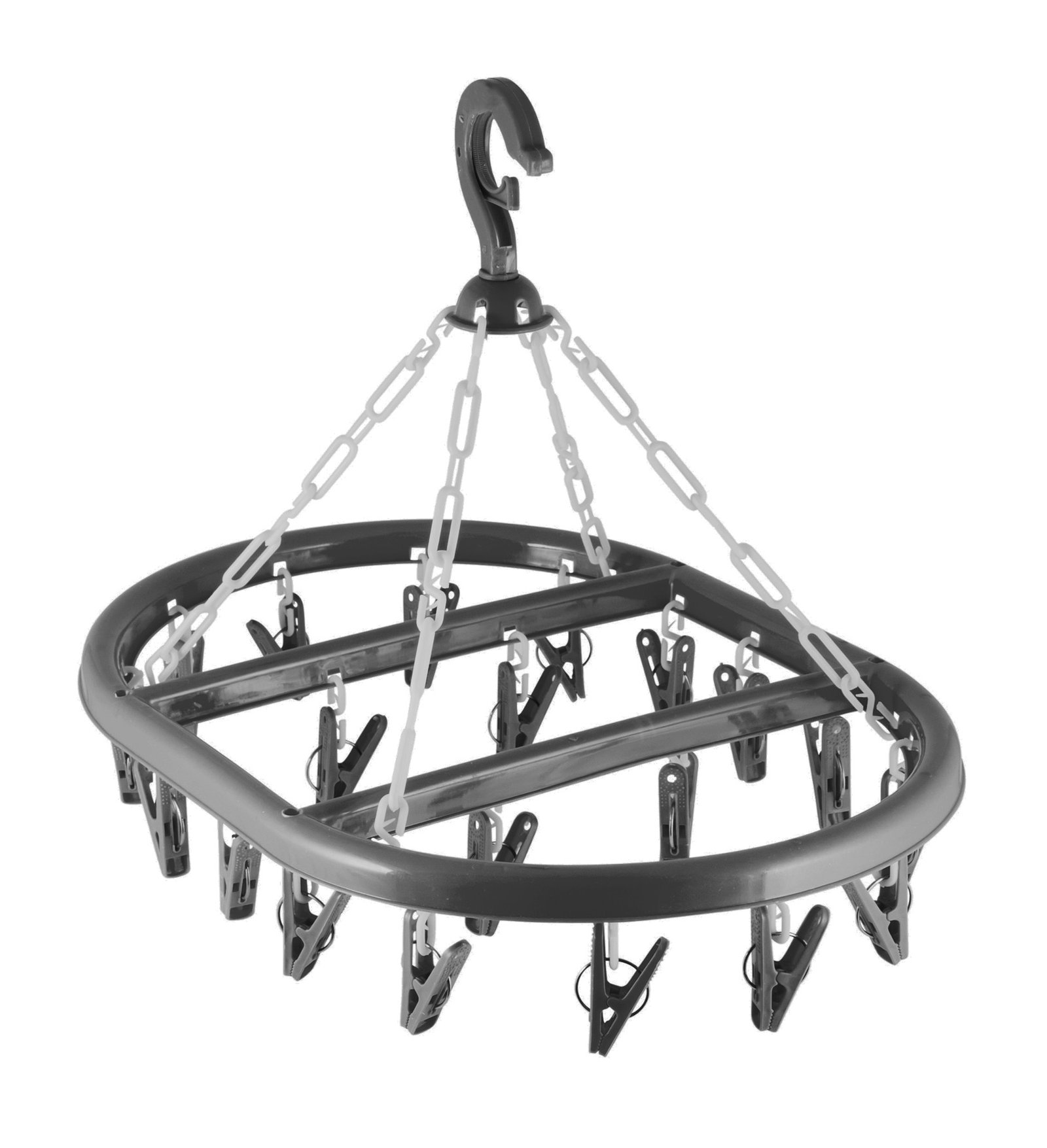 DL – 20 Pegs Oval Hanger – Grey
