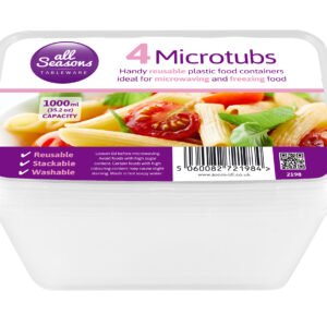 AS – 4pk x 1Ltl Microwave Container Lid