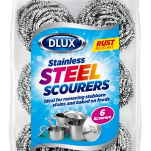 DL – 6pk Stainless-Steel Scourers 18gm