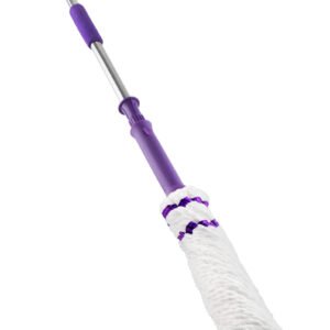 DL-Twist Mop w/Stainless Steel Handle-Purple