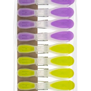 DL – 12pk Large Plastic Pegs with Rubber Grip