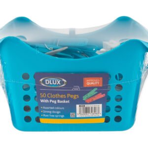 DL – 50pk Large Pegs in Hanging Basket