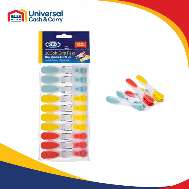 DL – 10PK Soft Grip Pegs