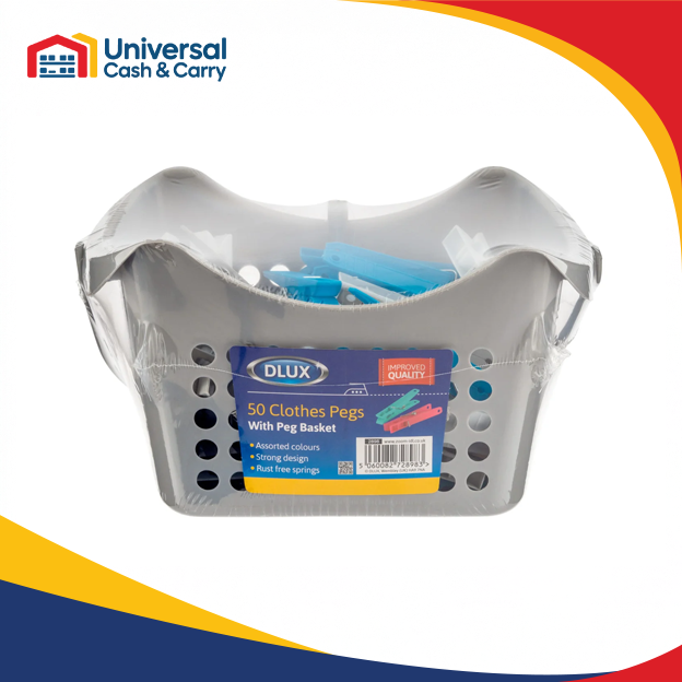DL – 50pk Large Pegs in Hanging Basket - Image 3