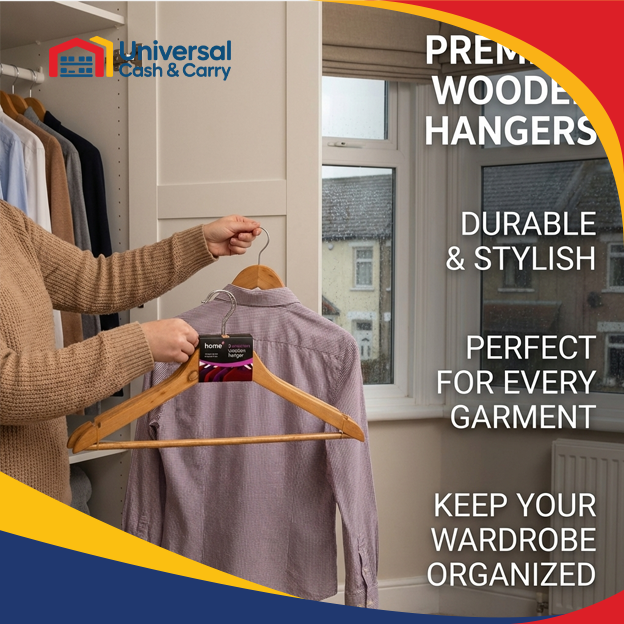 H+ 2 Premium Wooden Hangers - Image 3