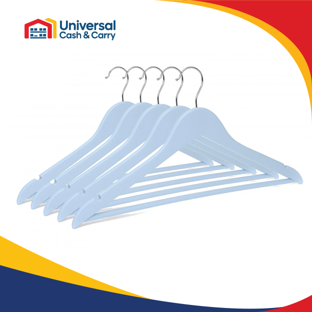 H+ 5 Ultra Premium White Wooden Hangers – No cards