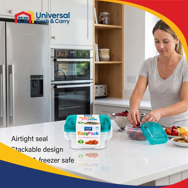 SZ – 3pk Rectangular Containers 270 ml - Image 3