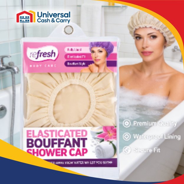 Refresh -Elasticated Bouffant Shower Cap - Image 3