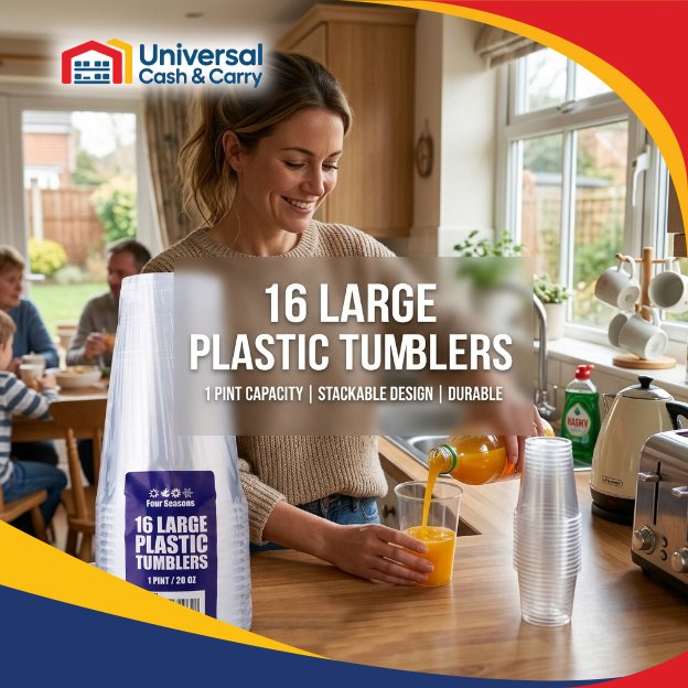 AS – 16pk One Pint Plastic Tumblers - Image 3