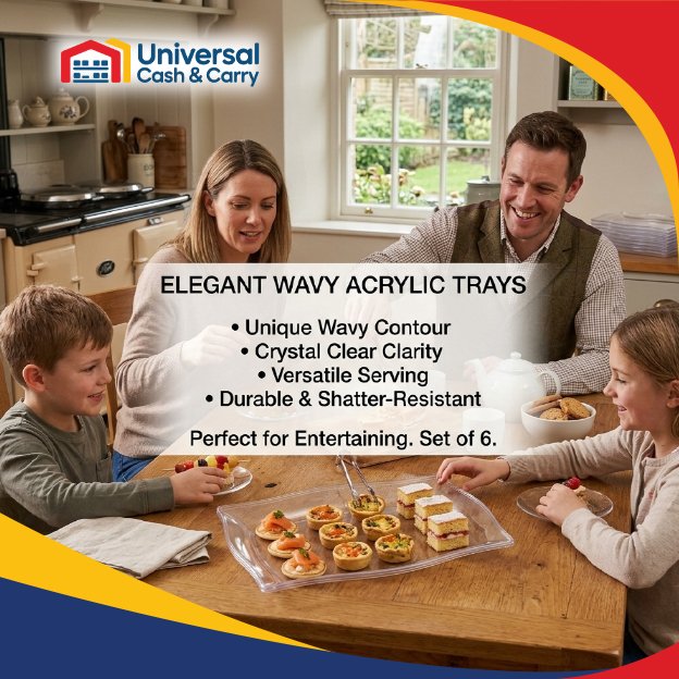 FS – 3pk Small Rectangle Plastic Plate - Image 3