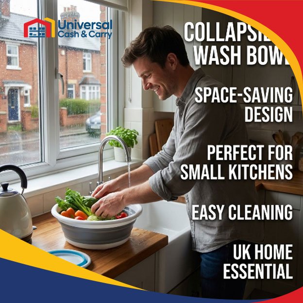 H+ Collapsible Round Wash Basin 38cm - Image 3