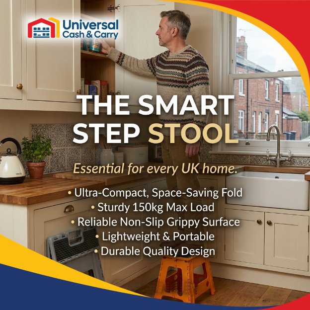 OSH Tall Plastic Folding Step – Grip Top - Image 3