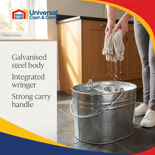 DL – 13Ltr Galvanised Metal Mop Bucket - Image 3