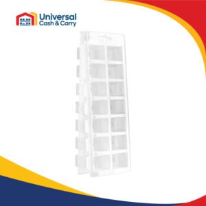 H+ 2pk Transparent Ice Cube Trays x 14