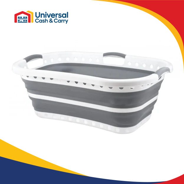 H+ Collapsible Hipster Laundry Basket 37 Litre - Image 3