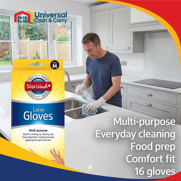 SW – 16pk Latex Gloves – Medium - Image 3