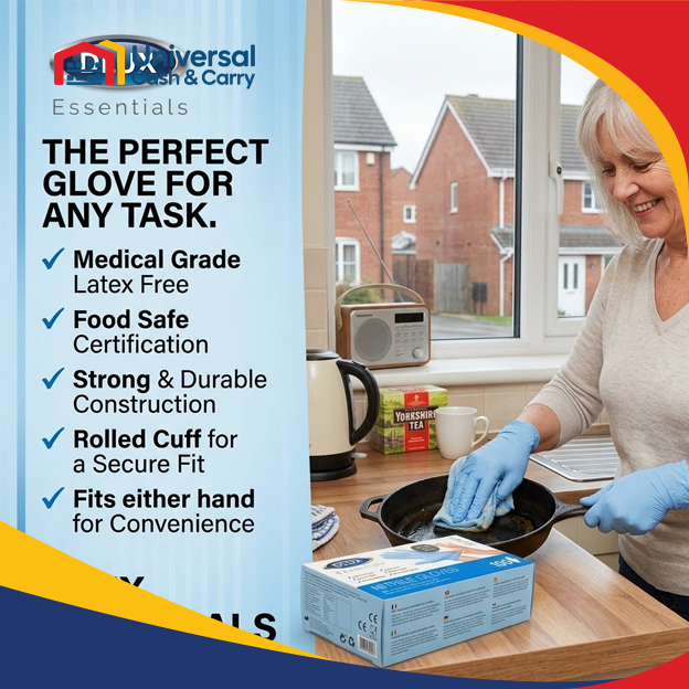 DL – 100pk Nitrile Gloves, Black, Size L - Image 3