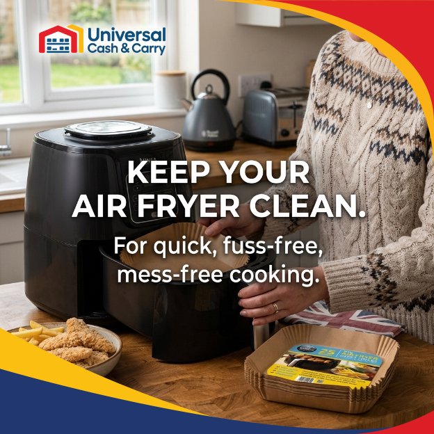 AS – 25pk Square Air Fryer Liners – 20 cm - Image 3