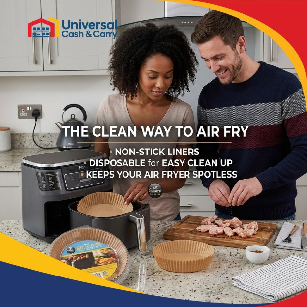 AS – 50pk Round Air Fryer Liners in Box – 16 cm - Image 3