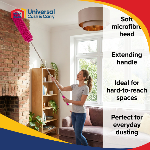 DL -75cm Chenile Mini Telescopic Microfibre Duster - Image 4