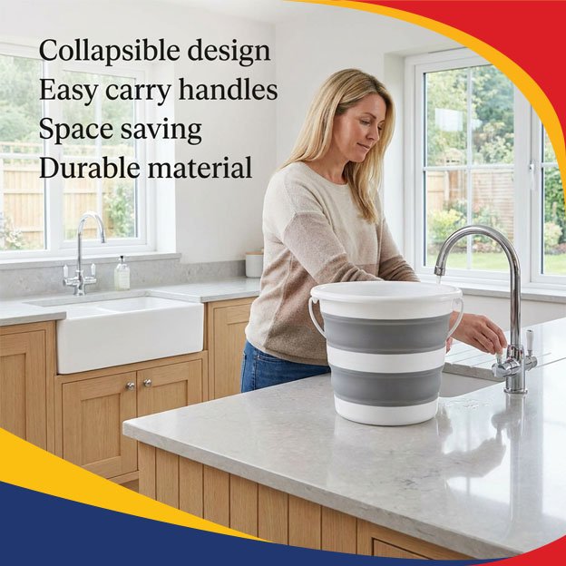 H+ Large Collapsible Laundry Basket (27L) - Image 4