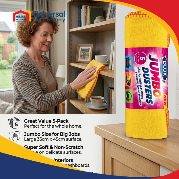 DL – 5pk Jumbo Yellow Dusters - Image 4