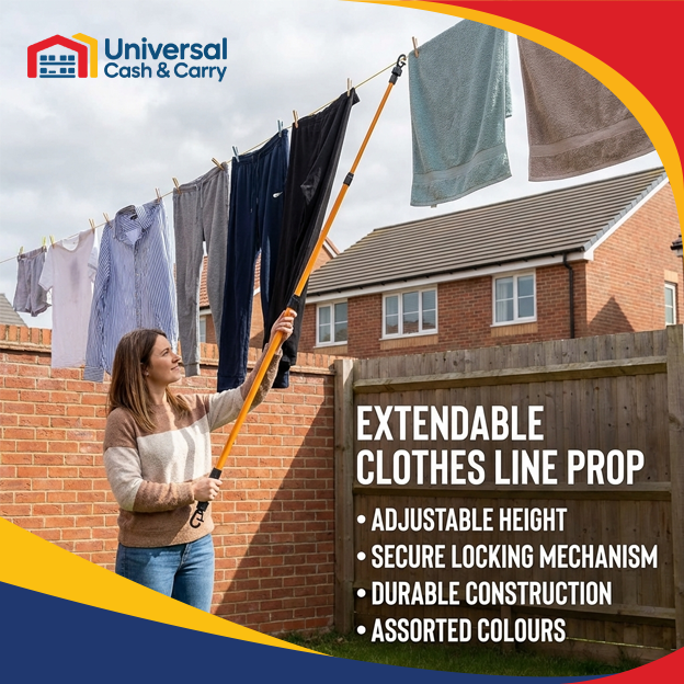 Extendable Clothes Line Prop (Assorted Colours) - Image 4