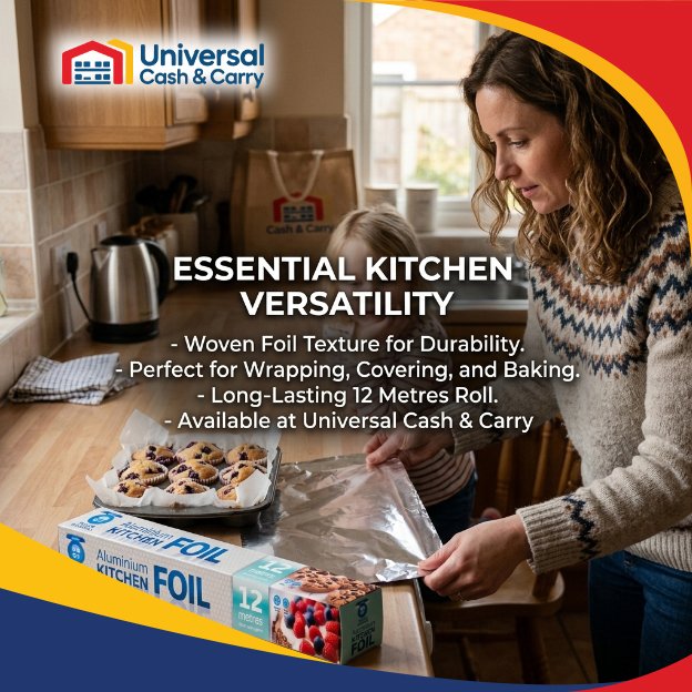 FS Kitchen Foil Roll- 12m x 30cm - Image 4