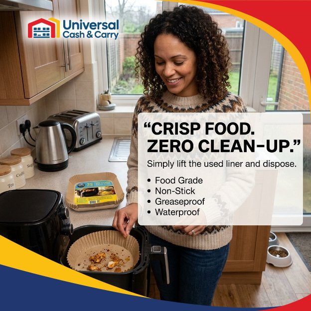 AS – 25pk Square Air Fryer Liners – 20 cm - Image 4