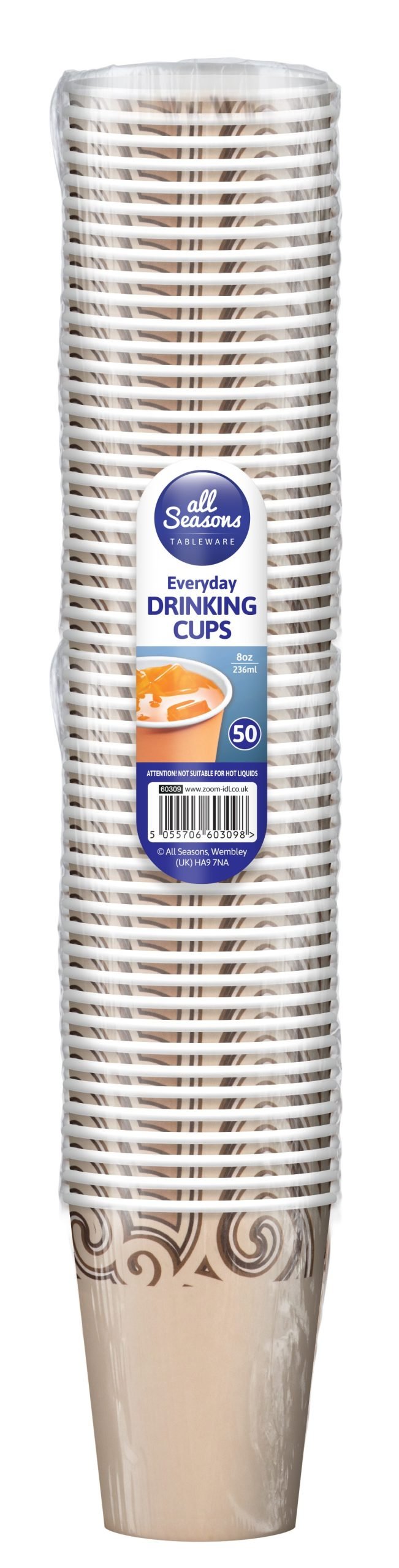 AS-50pk/8oz Single Wall Tea/Coffee Drinking Cups - Image 2