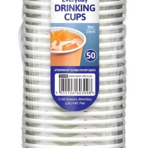 AS-50pk/8oz Single Wall Tea/Coffee Drinking Cups