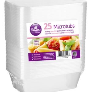 AS – 25pk x 500ml Microwave Disposable Containers