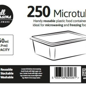 AS – 250pk x 650ml Microwave Disposable Containers