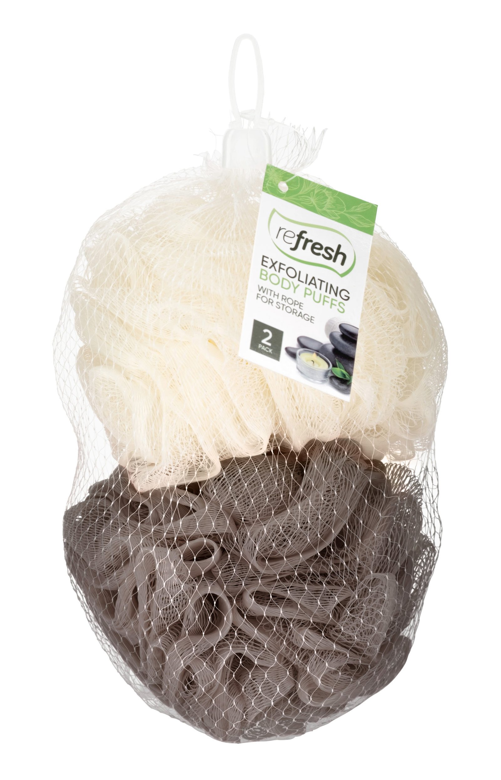 Refresh – 2pk Exfoliating Body Puffs - Image 2