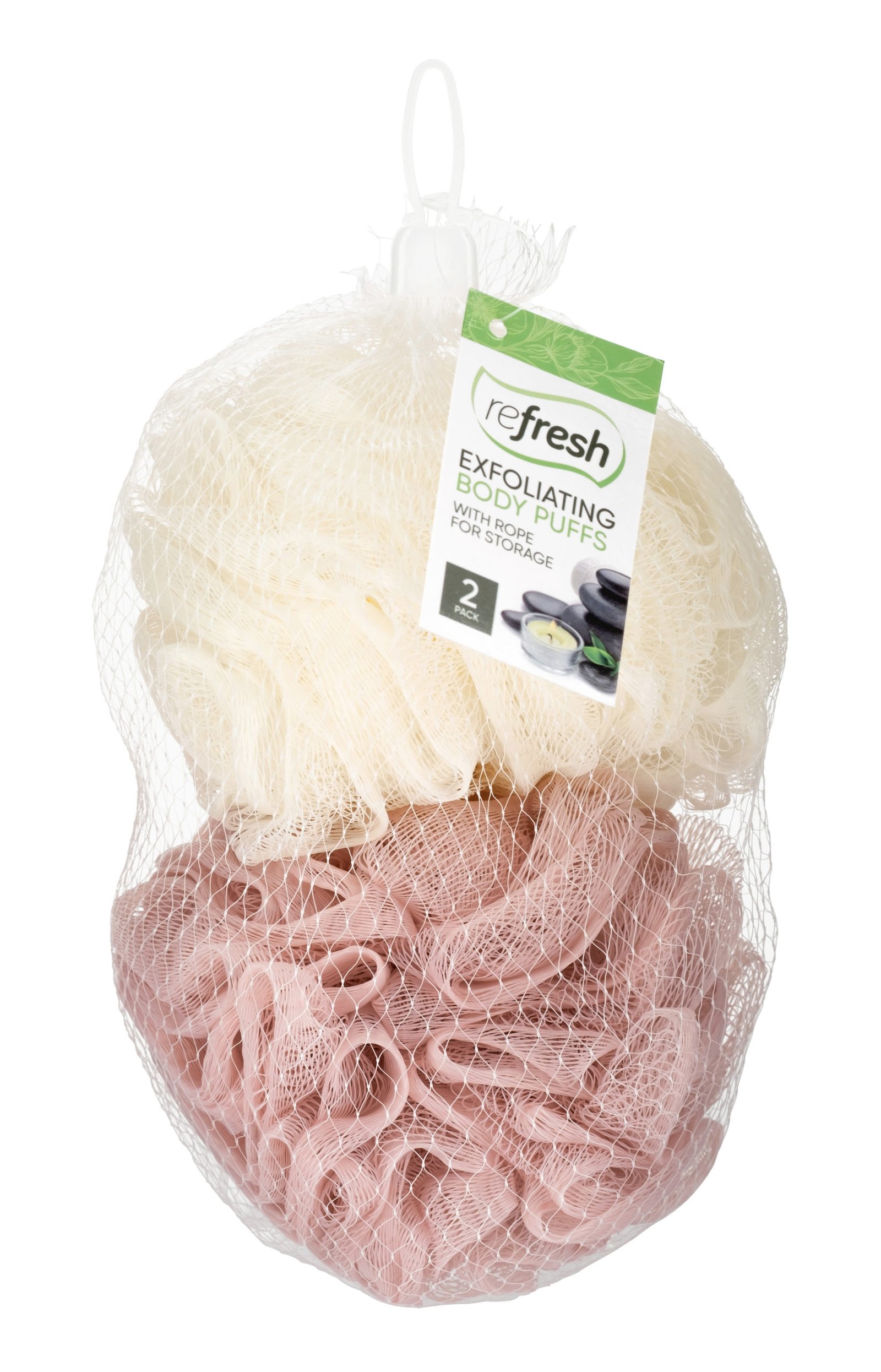 Refresh – 2pk Exfoliating Body Puffs