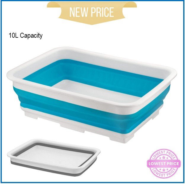 H+ 10Lt Collapsible Washing Up Bowl