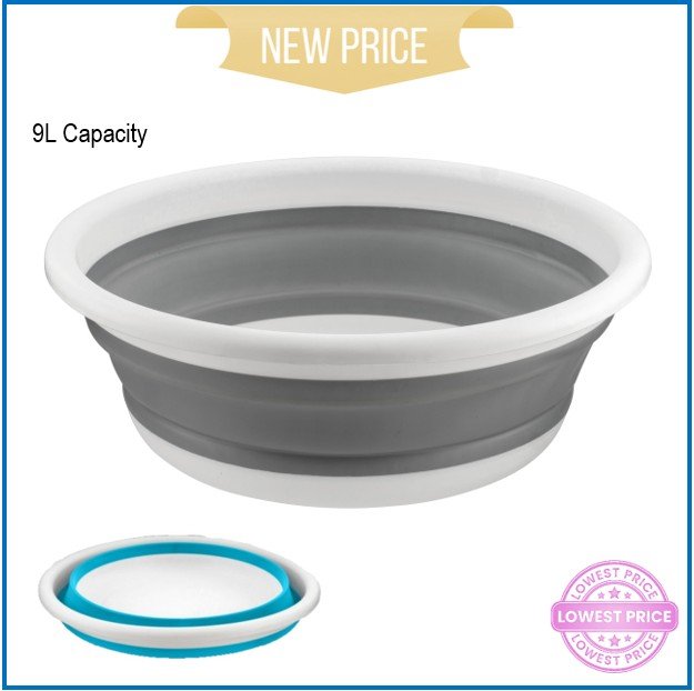 H+ Collapsible Round Wash Basin 38cm