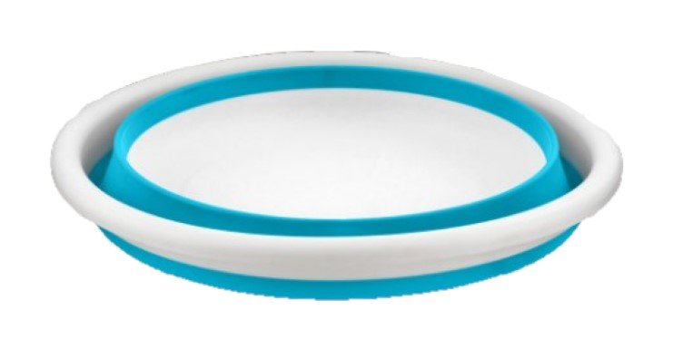 H+ Collapsible Round Wash Basin 38cm – BLUE - Image 2