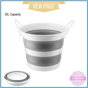 H+ Collapsible Storage Bucket/Tub-30 Ltr