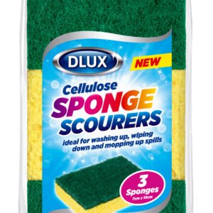 DL- 3pk Cellulose Sponge Scourer with Abraser